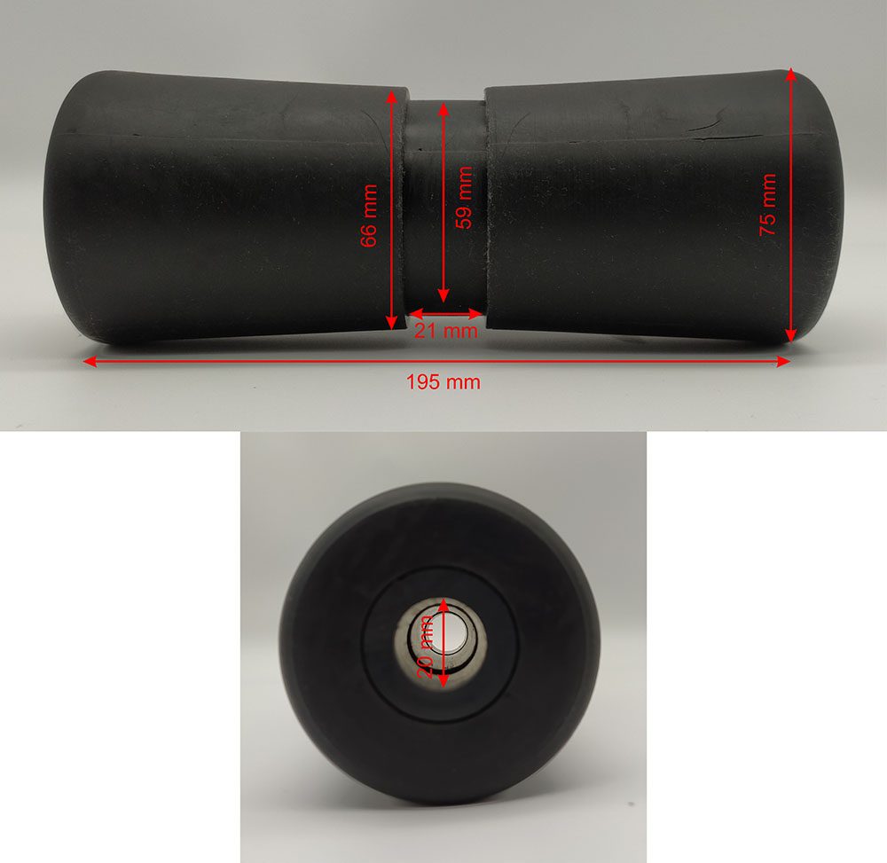 Diabolo noir 200X75 axe 20